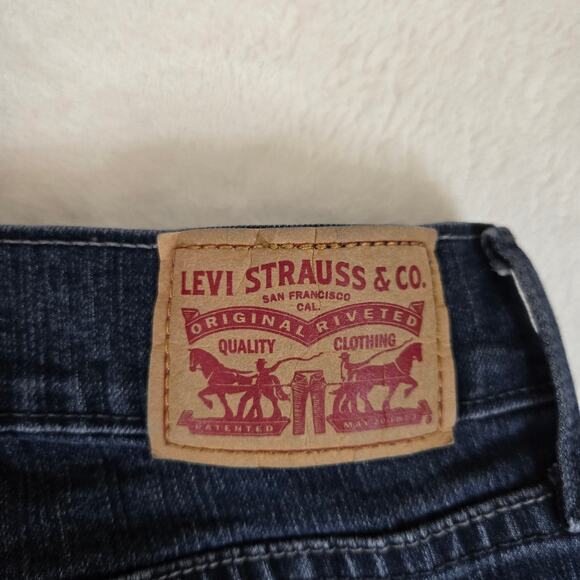 Levi's 505 Straight Womens Denim jeans size 6 distressed hem 0692 - Picture 7 of 13